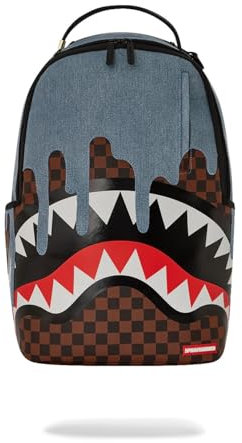 Zaino Sprayground Denim Drip marrone e nero