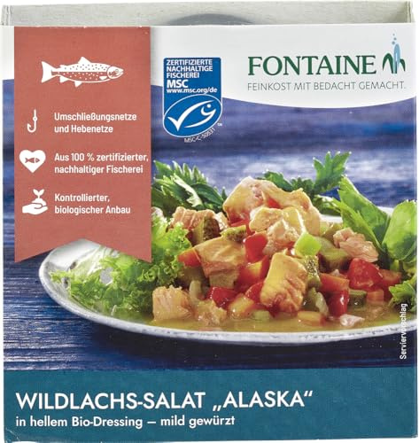 Wildlachs-Salat Alaska in hellem Bio-Dressing - mi 12 x 200 g