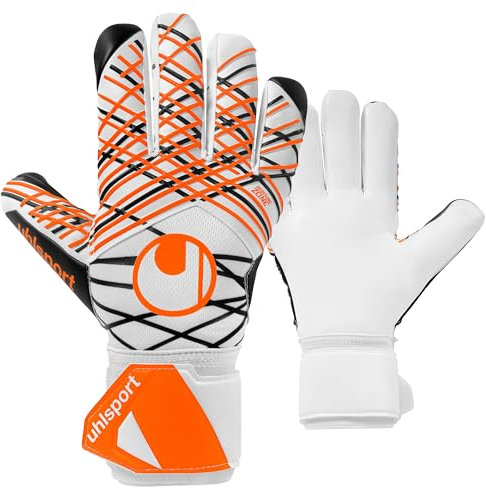 uhlsport Classic Soft HN Comp Fußball Torwarthandschuhe für Kinder und Herren, Torwart-Handschuhe, Fussball-Handschuhe mit Handgelenkfixierung und Half Negative Innennahtkonstruktion