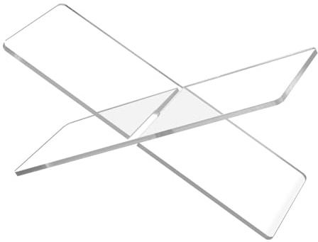 Soporte acrílico para libros, soporte transparente para libros de cocina, soporte abierto para el hogar, dormitorio, cocina, mesa de centro, oficina, biblioteca
