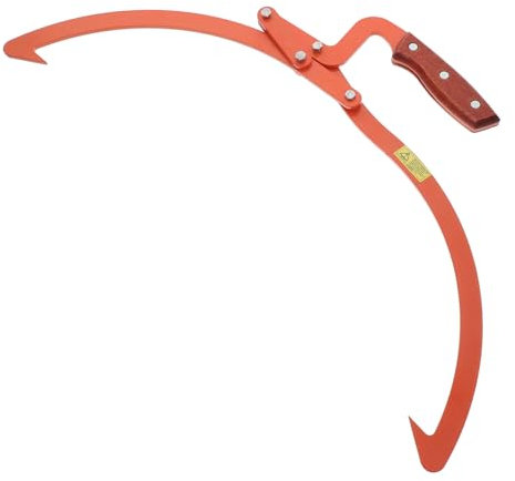 Homoyoyo Heavy Duty 2 Timber Dragging Log Lifting Grabber Skidding Tongs Non-Slip Log Carrying Hook for Forestry and Firewood