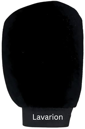 Lavarion Exfoliating Glove – Self Tan Remover Mitt for Body – Removes Fake Tan & Dead Skin – Body Exfoliator Mitt for Women & Men