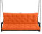 EXZFW Bankauflage Stuhlkissen Bankkissen Gartenbankauflage Sitzkissen und Rückenkissen für Hollywoodschaukel Auflage für gartenbank Auflage viele Farben und Größen zur Auswahl,Orange,100x100x10cm