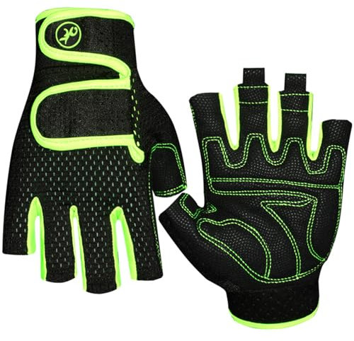 Allayu Waterskiing Gloves For Comfortable Sports Feeling On Water Thicken Kayak Paddle Gloves Polyester Sailing Gloves Junior, L