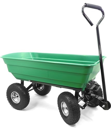 BestSchweissen Carrello da giardino con funzione ribaltabile, robusto, versatile e portata fino a 294 kg, per lavori di giardinaggio
