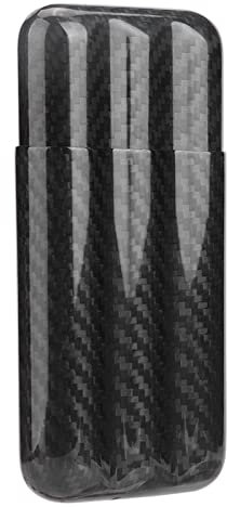 Super fibra de carbono material cigarro caso humidores 3 tubos titular de cigarros caja de almacenamiento caja de viaje
