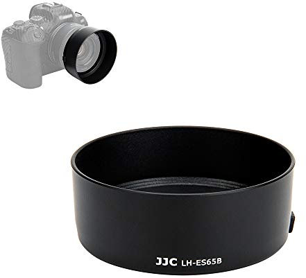 JJC ES-65B Bajonett-Gegenlichtblende für Canon RF 50 mm F1,8 STM-Gegenlicht mit EOS R R5 R6 RP Ra-Kamera, Ersatz für Canon ES-65B Gegenlichtblende