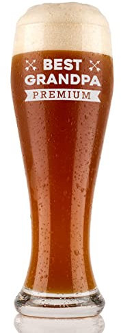 olar-Effekt Bicchiere di frumento da lievito per Birra Bianca, 0,5 l, con Incisione – Grande Scelta – Idea Regalo per Compleanno