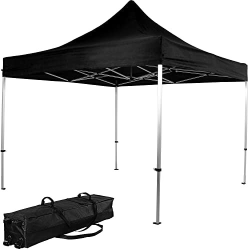 INSTENT Alu-Pavillon 3 x 3 m Pro wasserdicht UV Schutz 50+, anthrazit