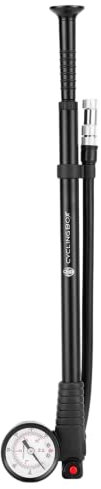 smartEC E-Bike Fahrradpumpe Barometer Dämpferpume Hochdruck Luftpumpe Gabel Pumpe Fahrrad Ventilpumpe Schrader-Ventil Presta-Ventil 300 PSI (20 Bar) Druckleistung Druckknopf-Entlüftungsventil