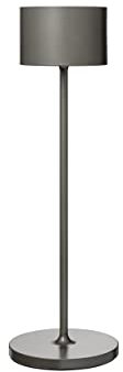 Blomus Mobile LED-Tischleuchte -FAROL- Akku Tischlampe Dimmbar Wiederaufladbar Kabellos (Burned Metal)