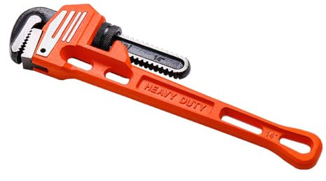Grekywin Pipe Wrench, Plumbing Wrench Adjustable Heavy Duty, 250mm Extra Long Reach, Stainless Steel Construction
