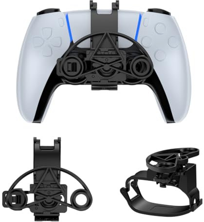 Volante de repuesto para controlador PS5, minivolante, gamepad, accesorios para juegos de carreras (Black)