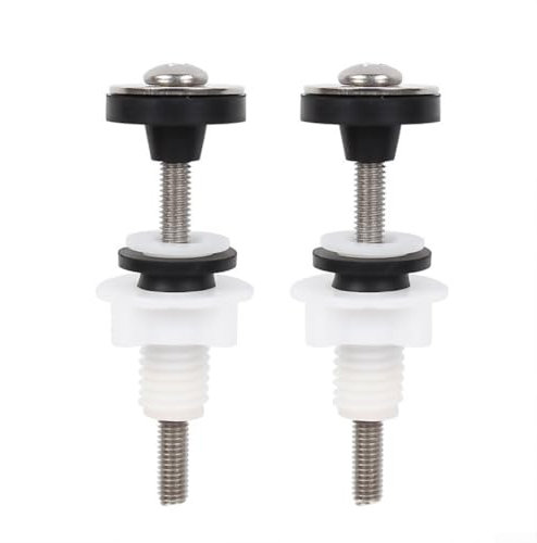 2 pernos para tanque de inodoro, cisterna de inodoro a inodoro, kit de sellado de montaje de fijación de montaje de inodoro, pernos de acoplamiento cerrado, tanque de inodoro a tazón, kits de