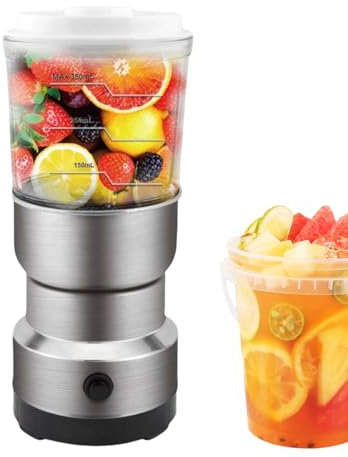 Raypontia Licuadora portátil para batidos, licuadora personal,Grinder de cereal de licuadora portátil - Máquina de preparación de alimentos de electrodomésticos de cocina compactos para grano de polvo