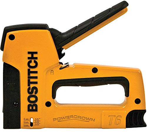BOSTITCH Stapler, Outward Clinch, Stapling Tacker 14MM Max (T6-8OC2)