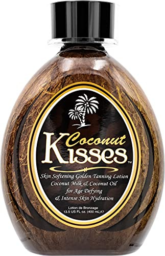 Ed Hardy Coconut Kisses Golden Tanning Lotion Cruelty Free, Gluten Free, Mineral Oil Free, DHA Free for All skin type, 13.5oz
