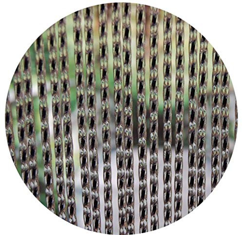 La Tenda Türvorhang, transparent-schwarz, 100x230cm