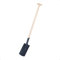 Rekord Damenspaten (Stahl, pulverbeschichtet) mit 85 cm T-Stiel aus Buchenholz, Arbeitsbreite 16 cm, Gewicht 1,6 kg, Gärtnerspaten, für leichtes Umgraben von schweren Böden