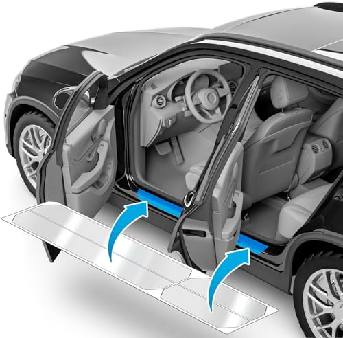 uProtect Battitacco Auto Antigraffio Pellicola per VW Golf 8 (VIII) CD I 2019-2026 - Protezione Accessori Tuning Portiera - Trasparente Lucido