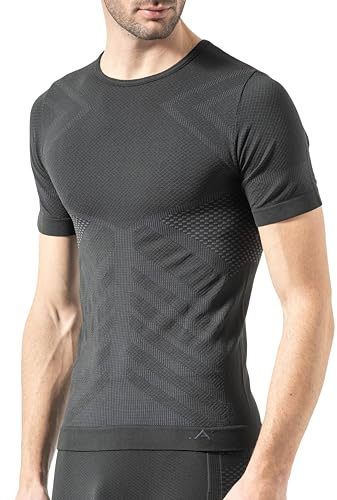 Risalti Maglia Termica Uomo Manica Corta Energy - Maglia Tecnica Uomo Traspirante, Intimo Termico Senza Cuciture