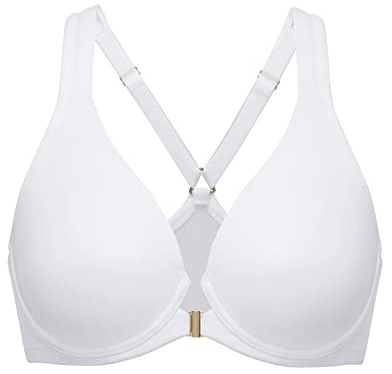 DELIMIRA Dam-bh med brottarrygg och framtill Vit 80C