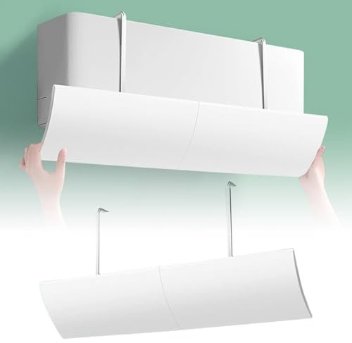 Deflettore Condizionatore Universale Parabrezza aria condizionata Scudo del condizionatore Freddo/Calda, per casa/Ufficio,Anziani, Neonati, Donne in Gravidanza