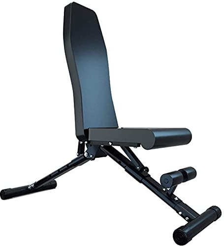 asdchZen Banc De Musculation Banc D'Haltères Pliable, Banc Plat Incliné, Facile À Transporter, Aucun Assemblage Nécessaire, Banc De Musculation Réglable, Charge Maximale 250 Kg