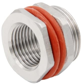 Passaparete senza saldature a parete passante in acciaio inossidabile - O-ring in silicone NPT da 1/2 Hardware for birra fatta in casa