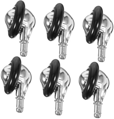 Veemoon Lot De 6 Roulettes De Meubles Robustes En Pvc Et Alliage D’aluminium 50 Mm Sans Frein Roulettes Pivotantes Pour Chaise De Bureau Et Fauteuil Usage Intérieur Sur Sols Durs