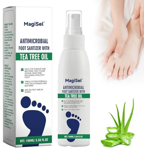 Spray de soin des pieds, Deodorante Piedi Antiodore Spray, Deodorante Per Scarpe Elimina Odore, Elimina i funghi il cattivo odore, Cura professionale, Protezione 24h contro, Per Uomini E Donne 100ML