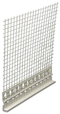 25 x Handelskönig PVC Abschlussprofil 6 mm je 200 cm = 50 m Abschluss Kantenprofile Fassade WDVS mit Gewebe Putzprofil