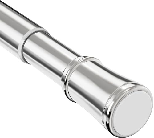 Duschstång i rostfritt stål 75-175cm/29,5-69 badrumsskena (Silver)