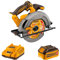 INGCO 20V Cordless Circular Saw Diameter 185mm, Brushless Electric Saws 4800 RPM, Maximum Cutting Depth 65mm with 1Pcs 4.0Ah Battery Pack, 1Pcs Fast Charger, 1Pcs Saw Blade CSLI18511