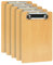 OFFCUP 5pcs Porte-Blocs avec Pince, A5 Planchettes à Pince en bois Porte Document pour Papier D'écriture Memo Dossiers, Porte-Formulaires Format pour Bureau Restaurant
