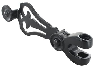 Poignée d'Espagnolette - Aluminium Noir - Design Traditionnel - Poignée d'Espagnolette pour Tringle ou Barre de Volet Battant - Fabrication Française