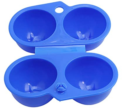 Operitacx 2 pièces Boîte à Œufs Portable Compartiments pour Rangement Œufs pour Camping et Pique Lot de Bleu
