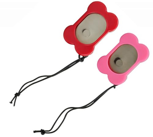Toyvian Clicker Regolabile per Addestramento Cani e Animali Domestici 2 Pezzi Cinturino Elastico da Polso Suono a 3 Livelli Portatile per Educazione e Correzione Comportamentale