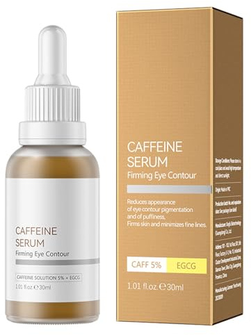 Caffein Solution 5%, koffeinbaserad ögonserum, ögonkräm mot mörka ringar och svullnader under ögonen, fuktgivande ansiktsserum