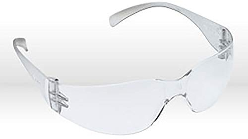3M VIRTUA PROTECTIVE EYEWEAR 11228-00000-100 CLEAR UNCOATED LENS, CLEAR TEMPLE
