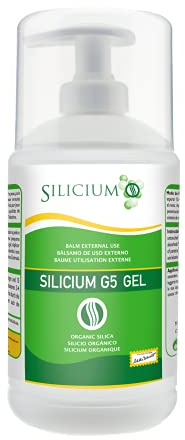 Silicium G5 Gel. Silicio Con Vitamina E Que Estimula A Las Células A Producir Colágeno. Gel Corporal Para Dolores En Articulaciones, Músculos Y Huesos, Además Regenera Y Reafirma La Piel. 500 Ml.
