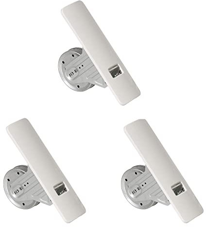 Rollwin 3x Rolladen Gurtwickler Unterputz 165mm bis 185mm Lochabstand - aus Deutschland - mit Gurtwickler Blende zum Clippen Weiß - ohne Gurt - für 23mm Rolladengurt geeignet für Wickler