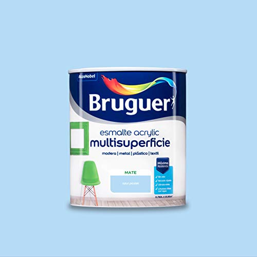 Bruguer Acrylic Multisuperficie Esmalte al agua Mate Azul Pastel 750 ml