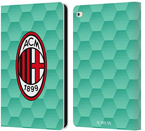 Head Case Designs Offizielle AC Milan Home Torwart 2020/21 Crest Kit Leder-Wallet-Hülle Kompatibel mit Apple iPad Air 2 (2014)
