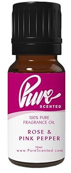 Rose & Pink Pepper Fragrance Oil - 10ml Suitable for Candles, Wax Melts, Cosmetics, Diffusers, Soaps (Rose & Pink Pepper)