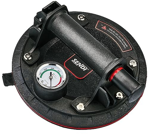 Ventosa Para Azulejos Manual Sendi SC-20S Y SC- 20 Silicona - Ventosa de Vacío para Cristal, Azulejos y Superficies Lisas, Transporte sin Esfuerzo, No Deja Marcas (SC-20)