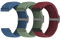 18mm Geflochtenes Nylon Sport Armband Kompatibel mit Garmin Venu 3S/Venu 2S/Vivoactive 4S/Vivomove 3S/Active S/Forerunner 265(42mm)/Huawei Watch GT 5 Pro 42mm/GT 5 41mm/4 41mm Damen Herren