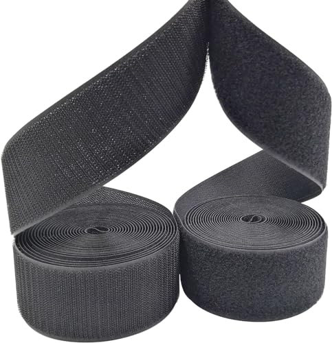 Cucire su ganci e nastro, 5 cm × 5 m, non adesivo, tessuto in nylon, resistente e non adesivo, per lavori fai da te, progetti di cucito, intorno a casa e ufficio