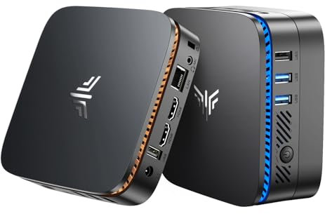 NiPoGi Mini PC AK1 Plus Ntel 12TH Alder Lake-N100(hasta 3,4 GHz, 6 W), 16 GB DDR4/1TB M.2 SSD, miniordenador, 2 puertos HDMI, 4 K a 60 Hz, BT4.2/WiFi5, RJ45