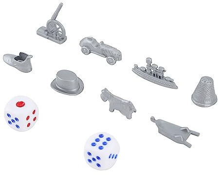 CFTGIW Plastbräda Speltillbehör Cannon Car Hat Brädspel Ersättare med Tärningsbräda Spelstycken och Diceboard -spelbitar -spel Ersättningsspel